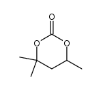 4,4,6-trimethyl-1,3-dioxane-2-one结构式
