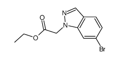 ethyl 2-(6-bromo-1H-indazol-1-yl)acetate结构式