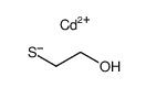 2-mercapto-ethanol, cadmium (II)-compound结构式