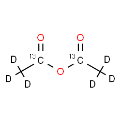 acetic anhydride-1,1'-13c2,d6 Structure