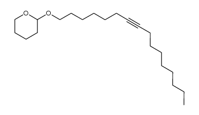 7-hexadecyn-1-ol tetrahydropyran-2-yl ether结构式