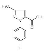 1-(4-氟苯基)-3-甲基-1H-吡唑-5-羧酸结构式