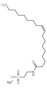 sodium 2-[[(Z)-octadec-9-enoyl]amino]ethanesulfonic acid Structure