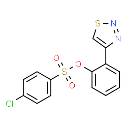2-(1,2,3-Thiadiazol-4-yl)phenyl 4-chlorobenzenesulfonate Structure
