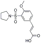 (2E)-3-[4-METHOXY-3-(PYRROLIDIN-1-YLSULFONYL)PHENYL]ACRYLIC ACID Structure