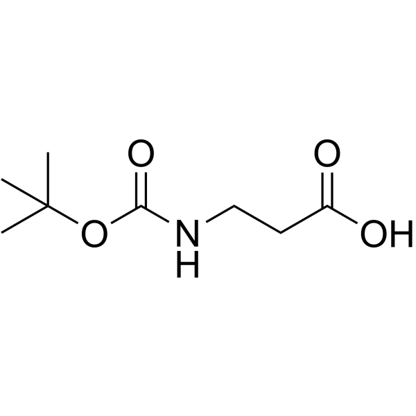 Boc-beta-丙氨酸结构式