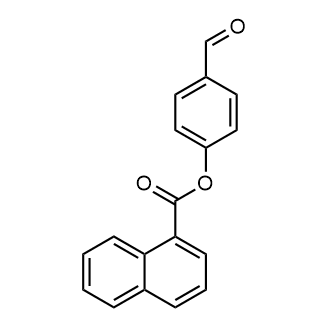 4-甲酰基苯基1-萘甲酸酯结构式