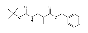 benzyl 2-methyl-3-(tert-butyloxycarbonylamino)propionate Structure