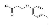 3-(4-ethylphenoxy)propanoic acid结构式