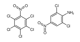 2,6-dichloro-4-nitroaniline,1,2,3,4,5-pentachloro-6-nitrobenzene Structure