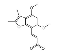4,6-dimethoxy-2,3-dimethyl-7-[(E)-2-nitroethenyl]-1-benzofuran Structure