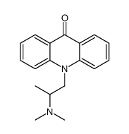 10-[2-(dimethylamino)propyl]acridin-9-one Structure