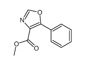 5-苯基噁唑-4-甲酸甲酯结构式