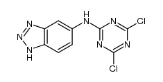 5-(2,4-dichloro-s-triazin-6-ylamino)benzotriazole Structure