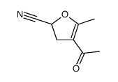 2-Furancarbonitrile, 4-acetyl-2,3-dihydro-5-methyl- (9CI) structure