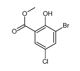 Methyl 3-bromo-5-chloro-2-hydroxybenzoate Structure
