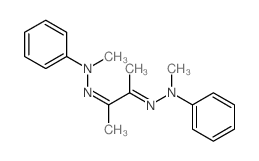 2,3-Butanedione,2,3-di-2-methyl-2-phenylhydrazone Structure