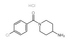 (4-氨基哌啶-1-基)(4-氯苯基)甲酮盐酸盐结构式
