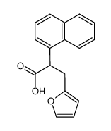 3-furan-2-yl-2-naphthalen-1-yl-propionic acid结构式