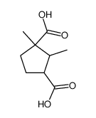 1,2-dimethyl-cyclopentane-1,3-dicarboxylic acid Structure