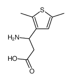 3-氨基-3-(2,5-二甲基-3-噻吩)-丙酸结构式