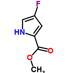 4-氟-1H-吡咯-2-甲酸甲酯结构式