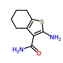 2-Amino-4,5,6,7-tetrahydrobenzo[b]thiophene-3-carboxamide Structure