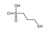 3-mercaptopropanesulphonic acid Structure