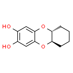 Dibenzo[b,e][1,4]dioxin-2,3-diol, 5a,6,7,8,9,9a-hexahydro-, (5aR,9aR)-rel- (9CI) Structure