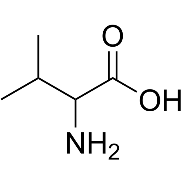 DL-缬氨酸结构式