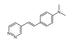 N,N-dimethyl-4-(2-pyridazin-4-ylethenyl)aniline结构式