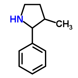 3-甲基-2-苯基吡咯烷结构式