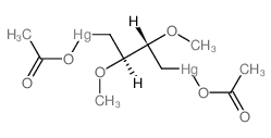 acetyloxy-[(2R,3S)-4-(acetyloxymercurio)-2,3-dimethoxybutyl]mercury Structure