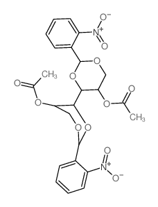 Galactitol,1,3:4,6-bis-O-(o-nitrobenzylidene)-, 2,5-diacetate, meso- (8CI)结构式
