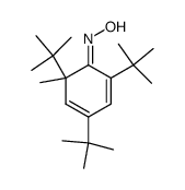 2,4,6-tri-t-butyl-2-methyl-2,4-cyclohexadiene oxime结构式