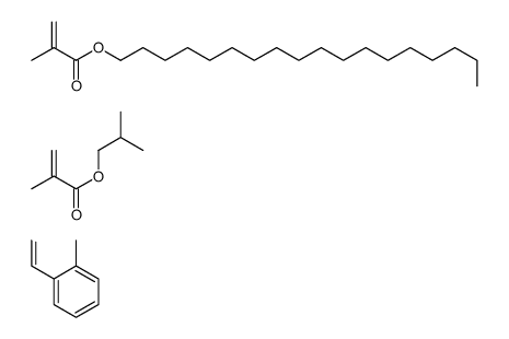 2-甲基-2-丙烯酸-2-甲基丙酯与乙烯基甲苯和2-甲基-2-丙烯酸十八烷酯的聚合物结构式
