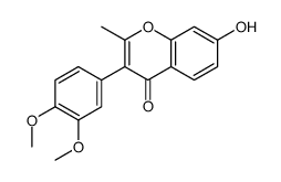3-(3,4-dimethoxyphenyl)-7-hydroxy-2-methylchromen-4-one Structure