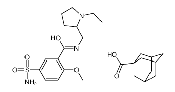 tricyclo[3.3.1.13,7]decane-1-carboxylic acid, compound with 5-(aminosulphonyl)-N-[(1-ethylpyrrolidin-2-yl)methyl]-2-methoxybenzamide (1:1) picture