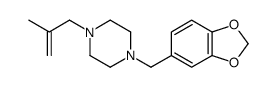 1-(2-Methylallyl)-4-(3,4-methylenedioxybenzyl)piperazine Structure