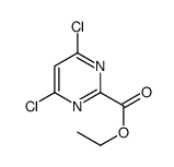 Ethyl 4,6-dichloropyrimidine-2-carboxylate Structure