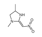 1,4-dimethyl-2-(nitromethylidene)imidazolidine Structure