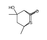 8-Hydroxy-1,3,8-trimethyl-2-thiabicyclo[2.2.2]octan-5-one结构式