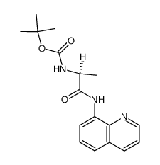 N-(tert-butoxycarbonyl)-L-alanine-N'-quinolylamide Structure