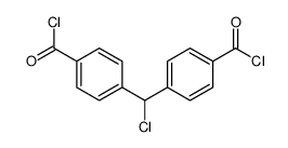 4-[(4-carbonochloridoylphenyl)-chloromethyl]benzoyl chloride Structure