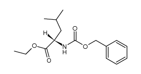 (S)-N-benzyloxycarbonyl-leucine ethyl ester Structure