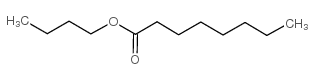 Octanoic acid, butylester Structure