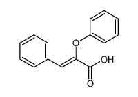 2-phenoxy-3-phenylprop-2-enoic acid Structure