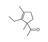 (9ci)-1-(2-乙基-1,3-二甲基-2-环戊烯-1-基)-乙酮结构式