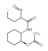 Urea, 1-(2-chloroethyl)-3-(2-hydroxycyclohexyl)-1-nitroso-, acetate (ester), (E)-结构式