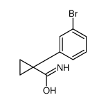 1-(3-溴苯基)环丙烷-1-羧酰胺结构式